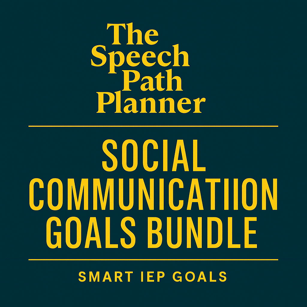 Social Communication Goal Bundle | 20 SMART Social Communication Goals + Long-Term Targets | The Speech Path Planner