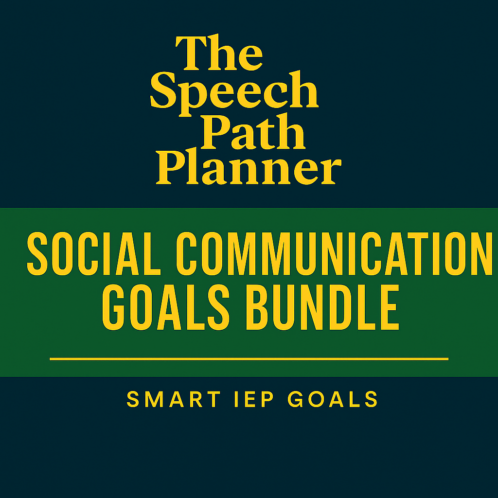 Social Communication Goal Bundle | 20 SMART Social Communication Goals + Long-Term Targets | The Speech Path Planner