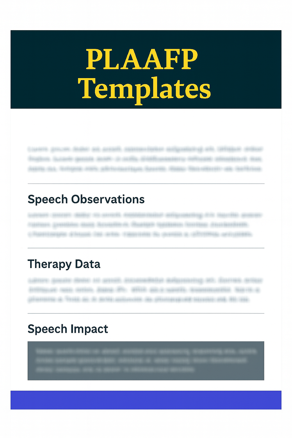 Language PLAAFP Template Set