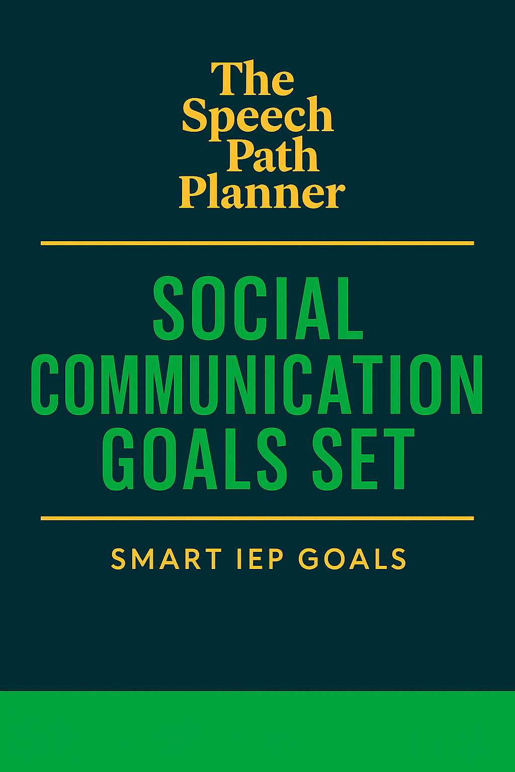 Social Communication Goal Set | 20 SMART Social Communication Goals + Long-Term Targets | The Speech Path Planner
